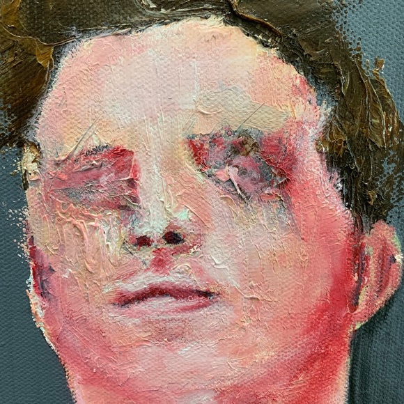 “Smug male study” 
Oil and acrylic on canvas - Picture 3 of 4